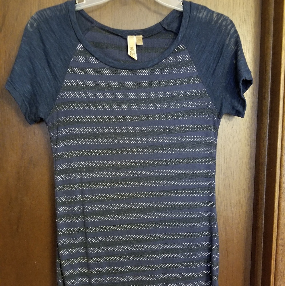 BKE blue striped shirt